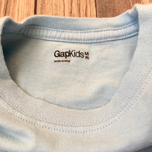 Gap Kids Boys Tee Shirt in Light Blue - Picture 2 of 3